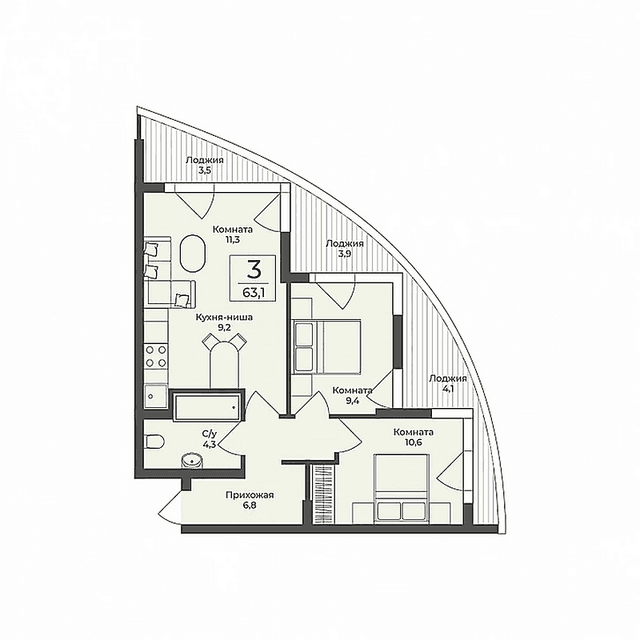 Пентхаус — Romanov Residence Ялта
